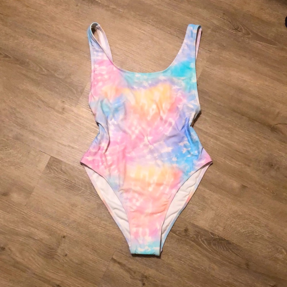 Tie-dye One Piece Swim Suit